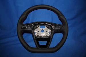 LENKRAD SEAT IBIZA V 6P LEON ST 5F TOLEDO CUPRA DSG ABGEFLACHT NEU BEZOGEN SE91 - Bild 1 von 7