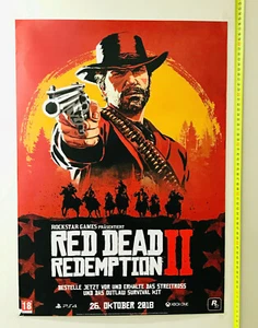 Red Dead Redemption II Poster Exclusive European Retail Ed. 33x24' BRANDNEW RARE - Picture 1 of 4