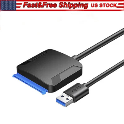 USB 3.0 to SATA External Hard Drive Reader 2.5" 3.5" HDD SSD Power Adapter Cable - Image 1 of 4