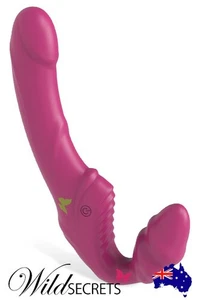 NEW Wild Secrets Joy 8.3 inch Vibrating Strapless Strap On, Couple Vibrator - Picture 1 of 6