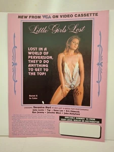 "LITTLE GIRLS LOST" '83 *VERONICA HART* "BUBBLE GUM" *TINA ROSS* 8.5" x 11" x 2 - Picture 1 of 4