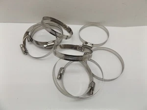 Lote de 10 abrazaderas de engranaje helicoidal de acero inoxidable de 2" - 3", SAE 40 *NUEVO* - Imagen 1 de 4