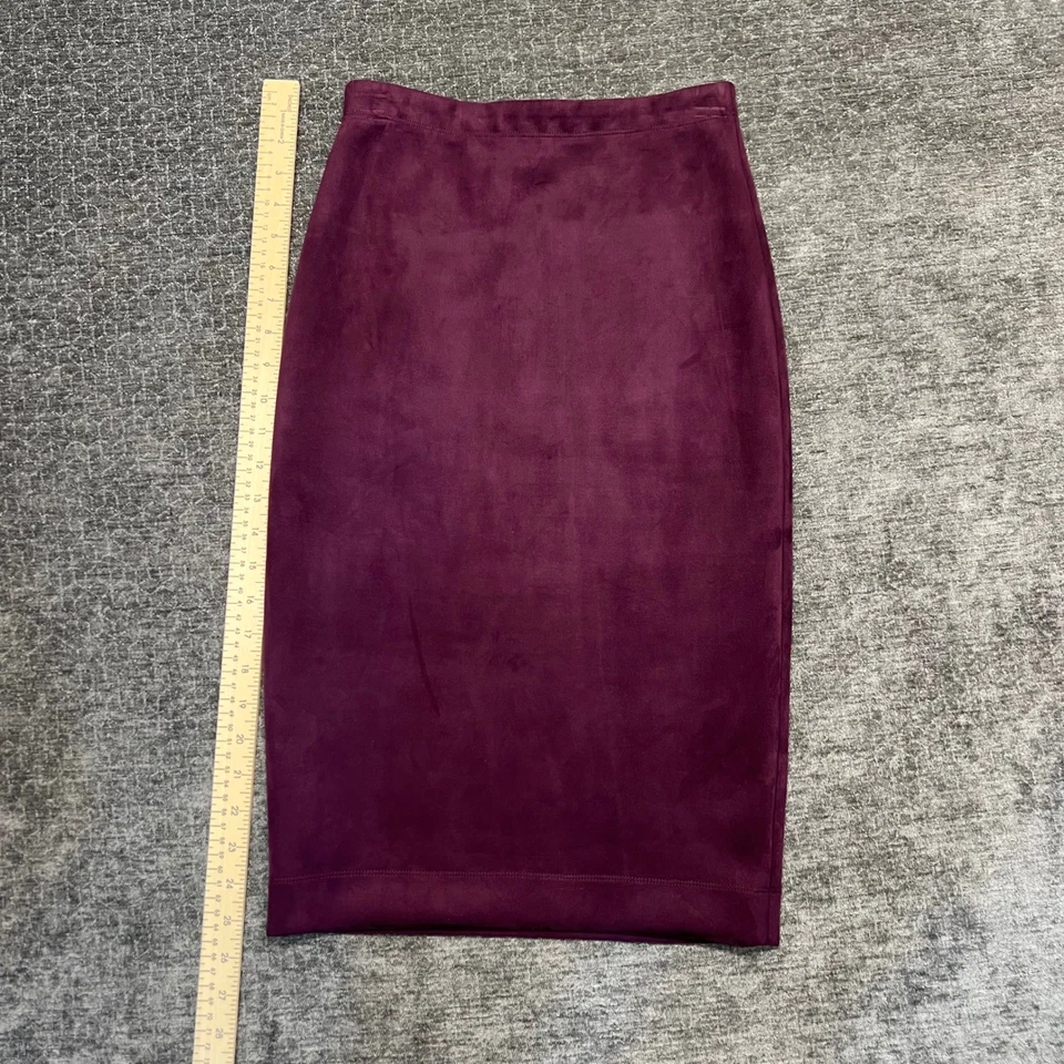 Falda lápiz de gamuza puerto profundo BCBGMAXAZRIA "LYRIC" talla XS NUEVA CON ETIQUETAS PRECIO DE VENTA SUGERIDO POR EL FABRICANTE $138 Foto 1 de 4