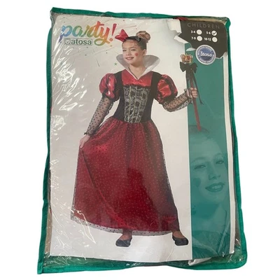 Atosa Disfrz Girl Queen Of Hearts Alice in Wonderland-Size 5-6 years-Brand New - Image 1 of 4