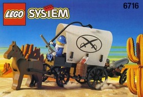LEGO Western Set 6716 Covered Wagon, 100% Complete w/ Instructions