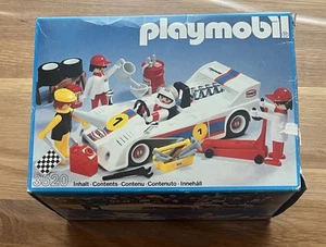 Racing Formel 1 Rennwagen PLAYMOBIL 3520 OVP Komplett Bis Auf 1 Spiegel - Bild 1 von 2
