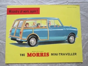 Morris Mini Traveller - PUB NO H&E 62136 Vintage Brochure BMC Poster Type 1962 - Imagen 1 de 8