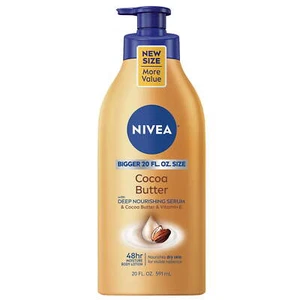 NIVEA Loción Corporal Manteca de Cacao con Suero Nutritivo Profundo, 20 Fl Oz - Imagen 1 de 6
