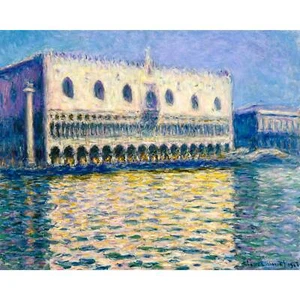 Claude Monet, The Doge's Palace, 1908, Semi-Metallic Gloss, 24" x 30" - Picture 1 of 10