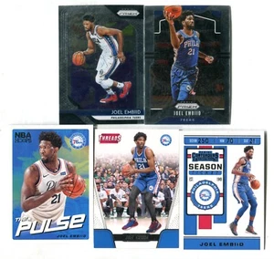Joel Embiid 5 Card Basketball Trading Card Lot PHILADELPHIA 76ERS (LOT 3) - Picture 1 of 1