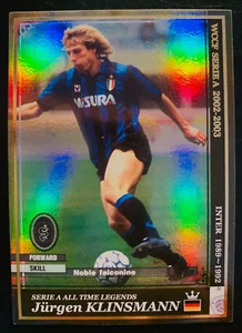 2002-03 Panini WCCF Serie A Legends Jurgen Klinsmann Inter Milan refractor card - Picture 1 of 1
