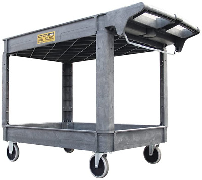 Heavy Duty Service Shop Tool Cart 2-Shelf 500lbs Capacity Organizer Rolling 30  • 99$