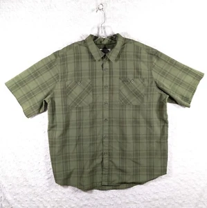 Orvis Shirt Mens XXL Green Plaid Short Sleeve Button Up Lightweight Outdoor Gorp - Picture 1 of 7