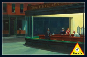 Piatnik Nighthawks 1000 Piece Jigsaw Puzzle By Edward Hopper - Picture 1 of 2