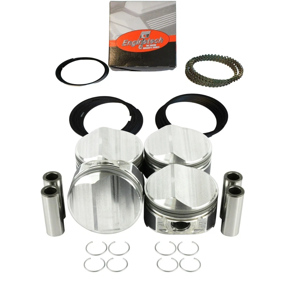 Chrysler PT Cruiser 2003-2009 2,4 L Turbo DOHC L4 16 V - (4) Juego de pistones y anillos Foto 1 de 2