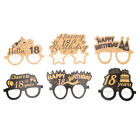 6 Pairs 18th Birthday Glasses Paper Party Favors for Men Women