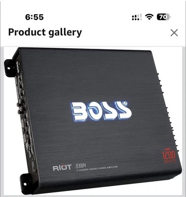 Автомобильный усилитель Boss Audio Riot R3004 1200 Вт класс A/B - Изображение 1 из 2