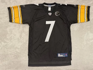 Vintage Reebok NFL Jersey M Ben Roethlisberger Pittsburgh 7 Steelers Sewn - Read - Bild 1 von 9