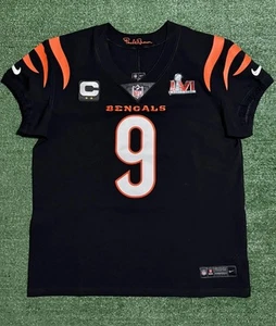 Camiseta deportiva auténtica Joe Burrow Cincinnati Bengals Super Bowl 56 Nike Vapor Elite 48 - Imagen 1 de 12