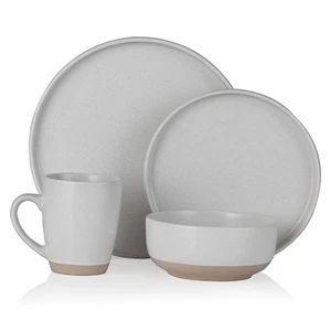 Barbary & Oak Avena 16 Piece Dinnerware Set White - Picture 1 of 6