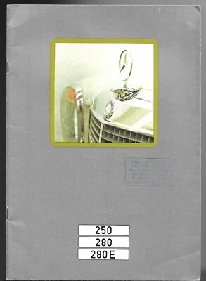 Mercedes-Benz 250 280 280E W114 berlina 1972-73 folleto de ventas del mercado del Reino Unido Foto 1 de 3