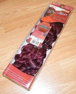 Dr. Hair - Yaki Deep Wave 8 (530) Purple Red Sew-in Weft Echthaar Extensions  - Bild 1 von 3