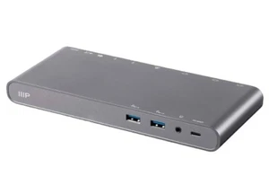 Monoprice 29434 USB-C Dual-Monitor Docking Station for USB-C Laptops, NEW - Picture 1 of 5