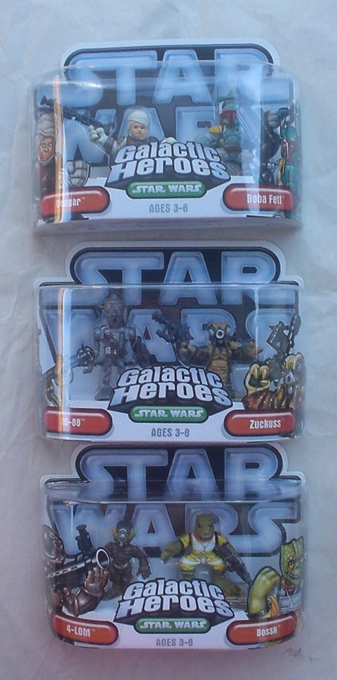 Dengar & Boba Fett Episode 2 Star Wars Galactic Heroes Figure 2004 Bounty Hunter