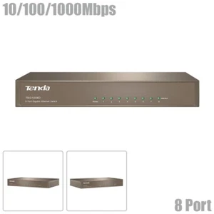 8-Port 10/100/1000Mbps Gigabit Ethernet LAN Desktop Unmanaged Switch PC Laptop - Picture 1 of 3