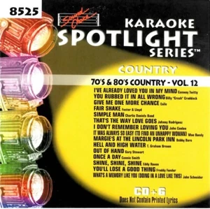 SOUND CHOICE KARAOKE 70's & 80's COUNTRY v.12 cdg CD+G SC525 RARE 15 SONG OOP - Picture 1 of 2