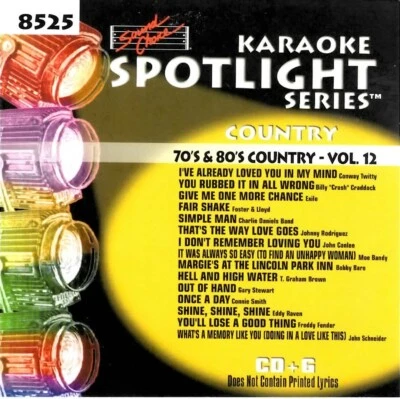 SOUND CHOICE KARAOKE 70's & 80's COUNTRY  v.12 cdg CD+G SC525 RARE 15 SONG OOP - Image 1 of 2