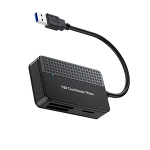 New USB 3.0 4 in 1 Hub Adapter Multi Slot Memory Card Reader For SD/SDHC/SDXC - Picture 1 of 13