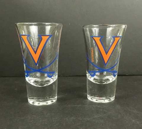 University of Virginia Cavaliers Tchotchkes Shot Glasses - Pair Cover