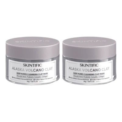 Bundling 2 Pcs Skintific - Alaska Volcano Deep Pores Cleansing Clay Mask 55g #ND - Image 1 of 4