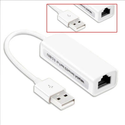 USB Windows 7/8/10/Vista/XP LAN Adapter 2.0 to Ethernet 10/100 RJ45 Network - Image 1 of 4