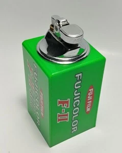 Vintage Promotional Fujifilm FUJICOLOR F-II Plastic Film Canister Case w/Lighter - Picture 1 of 5
