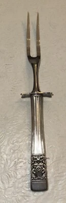 "Horquilla de talla Coronation Community Oneida 1936 plateada 9,75"" vintage sin usar" Foto 1 de 2