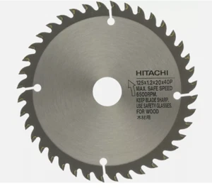 Hitachi 0040-2525 Teeth 125mm Carbide Tipped Circular Saw Blade For Woodworki - Picture 1 of 1