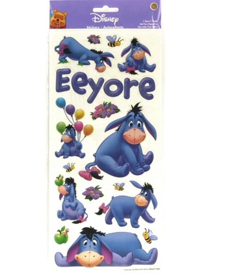 Eeyore Glitter Sticker Sandylion Blue Scrapbooking Embellishments PDWSCB73 Foto 1 de 1