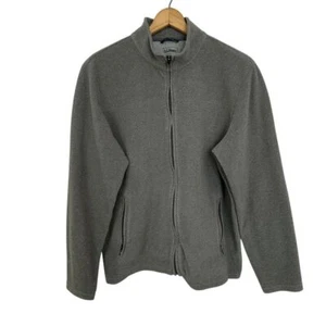 L.L.Bean Fleecejacke durchgehender Reißverschluss grau Outdoor Freizeit Herren Größe L - Bild 1 von 8
