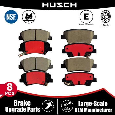 Front & Rear Low Dust Ceramic Brake Pads Fit for Hyundai Accent 2012-2017 Foto 1 de 4