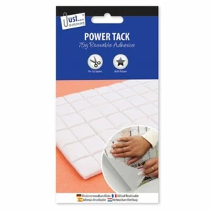 White Power Tack Reusable Adhesive Pre Cut Pieces Sticky Home Stationery Office - Picture 1 of 3