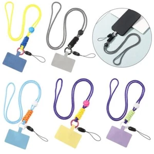 Crossbody Phone Safety Tether Hanging Neck Cord Nylon Strap Patch Phone Lanyard - Photo 1 sur 17