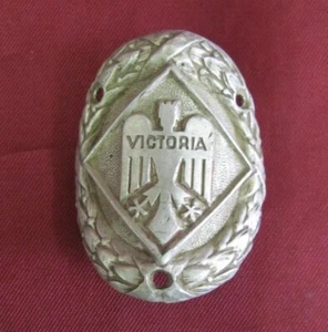ANTIK 1930er DEUTSCHES METALL VORNE ABZEICHEN EMBLEM SCHILD FÜR FAHRRAD - VICTORIA - Bild 1 von 6
