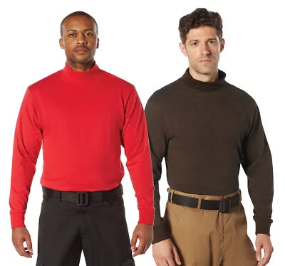 Мужская имитация водолазки рубашка комфорт подходит униформа длинным рукавом - Изображение 1 из 2