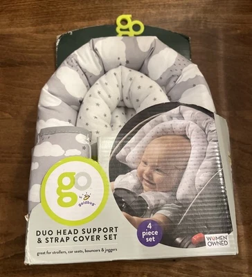 Juego de soporte de cabeza y cubierta de correa Go by Goldbug Duo - para asiento de coche coche cochecito Bo... Foto 1 de 4