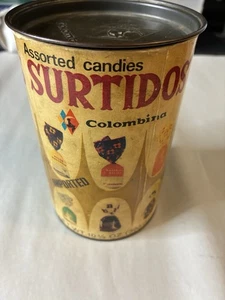 Vintage Candy Tin Dulces Surtidos Columbino Bon Bon Hard to Find - Picture 1 of 11