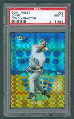 2004 Topps Finest Gold XFractor /139 Ichiro #99 PSA 9 MINT - Image 1 of 2