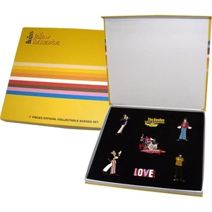 THE BEATLES Metal Pin Badge Boxed Set: YELLOW SUBMARINE BAND: box Official £pbx - Picture 1 of 13