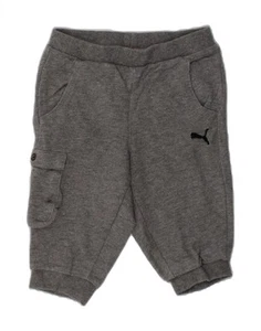 PUMA Boys Sport Shorts 5-6 Years Grey Cotton AJ40 - Picture 1 of 3